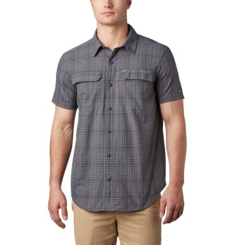 Columbia Silver Ridge Short Sleeve Seersucker, Camisa Grises Oscuro Para Hombre | 429186-IPD